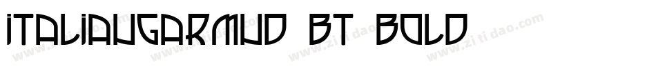 ItalianGarmnd BT Bold字体转换